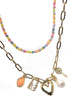 MULTI BEAD CHAIN CHARM NECKLACE | 10N3011804