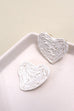 RAFFIA BOHO HEART STUD EARRINGS | 10E3021037