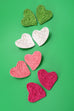 RAFFIA BOHO HEART STUD EARRINGS | 10E3021037