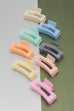 TRANSLUCENT PASTEL HAIR CLAW CLIPS 40H581