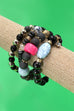 MULTI STONE BEAD BRACELET SET | 40B102