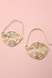 GEO MODERN SWIRL DROP EARRINGS | 80E673