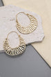 MODERN LINED CRESCENT DROP EARRINGS | 80E675