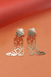 CUT OUT WESTERN BOOT FLOWER STUD EARRINGS | 80E766