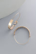 BRASS WIRE CORK PRINT HOOP EARRINGS | 10E3051250