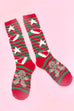 CHRISTMAS  HOLIDAY WARM CORAL FLEECE FUZZY SOCKS | 40S02046