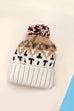 CHEVRON KNIT POM BEANIE | 40BN907