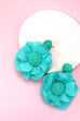 RAFFIA FLOWER COLORFUL EARRINGS | 40E279