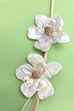 ACRYLIC FLOWER RHINESTONE STUD EARRING | 80E1120