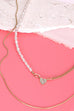 DOUBLE MINI HEART PEARL CHAIN NECKLACE | 10N3063021