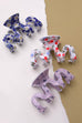 FLOWER WAVY SHINY ACETATE HAIR CLAW CLIPS | 40H632