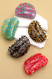 HALF MOON ANIMAL PRINT HAIR CLAW CLIPS | 40H640