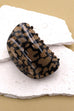 HALF MOON ANIMAL PRINT HAIR CLAW CLIPS | 40H640