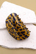 HALF MOON ANIMAL PRINT HAIR CLAW CLIPS | 40H640