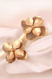 MATTE GOLD ACRYLIC GOLD FLOWER EARRINGS | 80E1338