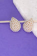 TEARDROP PEARL POST EARRINGS | 80E1385