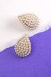 TEARDROP PEARL POST EARRINGS | 80E1385