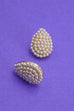 TEARDROP PEARL POST EARRINGS | 80E1385