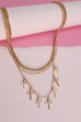 TRIPLE ROW MULTI CROSS LAYER NECKLACE | 80N219