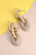 RHINESTONE LINK DROP EAR | 10E3072912