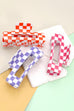 LARGE CHECKER HAIR CLAW CLIPS  |  40H641