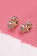 BAGUETTE HUGGIE EARRINGS | 31E03493