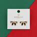 RADIANT GOLD MODERN BOW EARRINGS | 80E5491