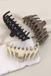 STYLISH MATTE JUMBO FIERY HAIR CLAW CLIPS | 40H666