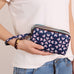 WRISTLET WALLET POUCH WITH TRIPLE ZIP COMPARTMENT | 40P520