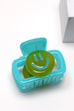 SQUARE COLORFUL HAPPY FACE HAIR CLAW CLIPS | 40H684