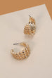 3 ROW BEAD BALL SHAPED HOOP EARRINGS | 31E03680