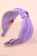 COLORFUL FLORAL EMBROIDERY KNOTTED HAIR BAND  | 40HB137