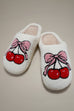 SOFT PLUSH MUSHROOM HEART RAINBOW WARM SLIPPERS | 40SP014