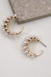 DOUBLE ROW PEARL HOOP EARRINGS | 80E2027