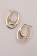 TRIPLE INTERTWINED OVAL HOOP EARRINGS | 31E03982