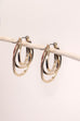 TRIPLE INTERTWINED OVAL HOOP EARRINGS | 31E03982