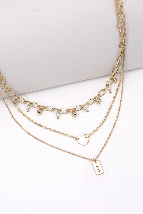 MINI LOVE BAR HEART CHARM NECKLACE 80N339 – JOSSLYN COMPANY