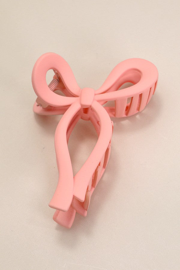 Matte Clip with Bow Matte Clip with Bow