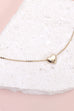 DELICATE CHAIN MOVABLE HEART NECKLACE | 80N353