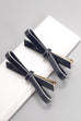 CELLULOSE ACETATE BOW HAIR PIN PAIR  | 40H729