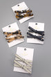 CELLULOSE ACETATE BOW HAIR PIN PAIR  | 40H729