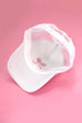 EMBROIDERY RIBBON BOW TRUCKER HAT CAP | 40HW718