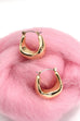 SHORT U SHAPE DROP HOOP EARRINGS | 80E2670