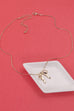 BOW RIBBON SNAKE CHAIN NECKLACE | 31N24005