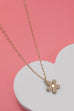 PEARL FLOWER CHARM NECKLACE | 80N438