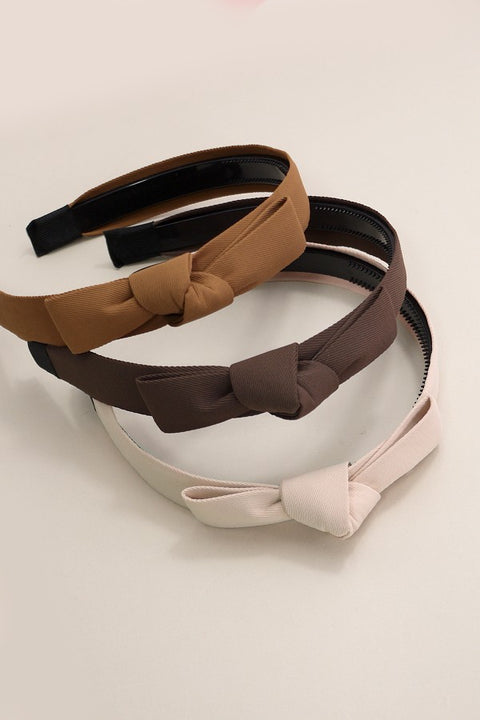 CLASSIC BOW KNOTTED HEADBAND HAIR BAND | 40HB151
