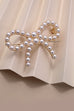 CLASSIC BOW RIBBON PEARL BROOCH | 31BR4002