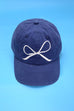 BOW RIBBON BASEBALL HAT CAP |  40HW720