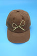 BOW RIBBON BASEBALL HAT CAP |  40HW720