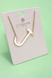 PERSONALIZED LARGE SIDEWAY INITIAL NECKLACE | 80N440